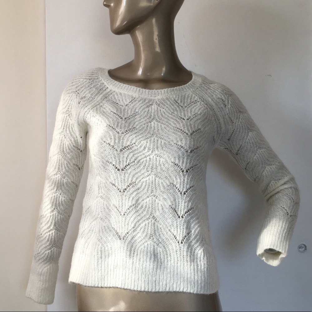 LOFT Knit Lace Sweater